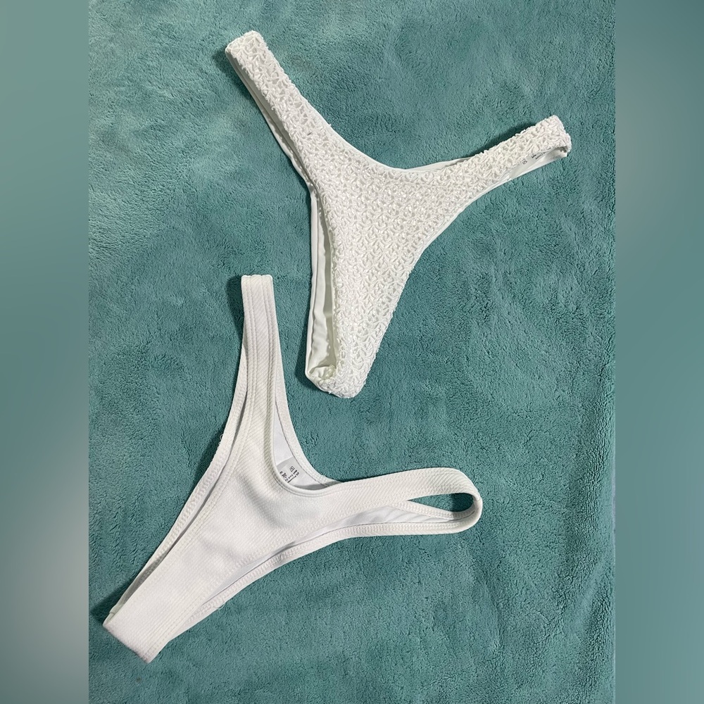 White bikini bottom bundle
